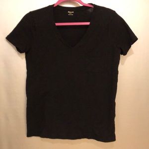 Black V-neck Madewell size small tee